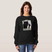 Wird für Dabloons arbeiten, Lustige Katze Dabloons Sweatshirt (Vorne ganz)
