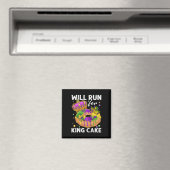 Wird für die King Cake Mardi Gras Parade laufen Magnet (In Situ (Geschirrspüler))