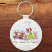 Wird für die Santa Key-Kette funktionieren Schlüsselanhänger (Vorderseite)