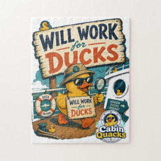 Wird für Enten arbeiten Puzzle