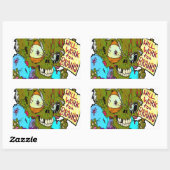 Wird für Gehirne funktionieren Rechteckiger Aufkleber (Blatt)