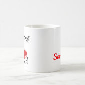 Wird für High Heels Shoes arbeiten Kaffeetasse (Mittel)