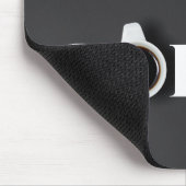 Wird für Kaffee arbeiten, schwarz Mousepad (Ecke)