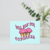 WIRD FÜR KUPCAKES LAUFEN T-Shirts & GEAR Postkarte (Stehend Vorderseite)