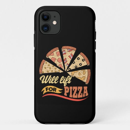 Wird für Pizza aufheben - Funny Novelout Workout Case-Mate iPhone Hülle (Rückseite)