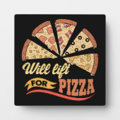 Wird für Pizza aufheben - Funny Novelout Workout Fotoplatte (Vorderseite)