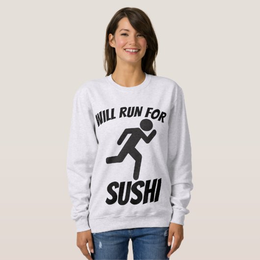 WIRD FÜR SUSHI, Funny T - Shirt laufen (Vorne ganz)