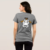 wird für Sushi kämpfen Tri-Blend Shirt (Rückseite voll)