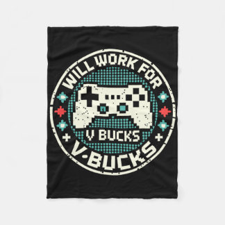 Wird für V-Bucks arbeiten Fleecedecke