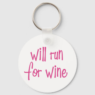 Wird für Wein laufen Schlüsselanhänger