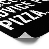 Wird Fußballtipps für Pizza geben Lustiger Fußball Poster (Ecke)