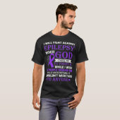 Wird gegen Epilepsie Awareness Lila kämpfen T-Shirt (Vorne ganz)
