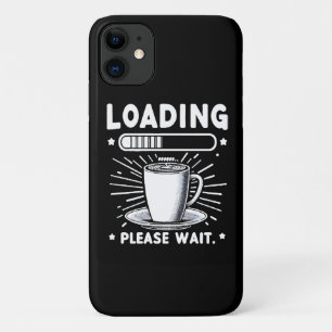 Wird geladen Bitte warten Sie auf Kaffee lustiger Case-Mate iPhone Hülle