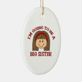 WIRD GROSSE SCHWESTER SEIN KERAMIK ORNAMENT (Rechts)
