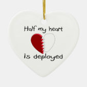 Wird Hälfte meine Herz-entfaltet Keramikornament (Vorne)