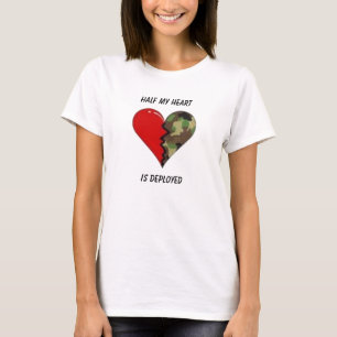 Wird Hälfte meine Herz-, entfaltet T-Shirt