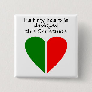 Wird Hälfte meiner Herz-dieses Weihnachten Button