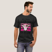 Wird Handschuhe für eine Kuh-Bauer-Kuh T-Shirt (Vorne ganz)