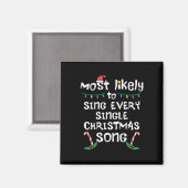 Wird höchstwahrscheinlich jedes Weihnachtslied sin Magnet (Vorderseite/Rückseite)