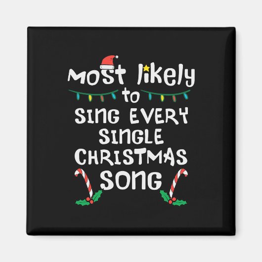 Wird höchstwahrscheinlich jedes Weihnachtslied sin Magnet (Vorne)
