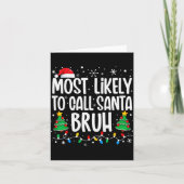 Wird höchstwahrscheinlich Santa Bruh lustige Famil Karte (Vorderseite)