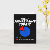 Wird ich Square Tanz heute Yes Pie Chart Square Da Karte (Gelbe Blume)