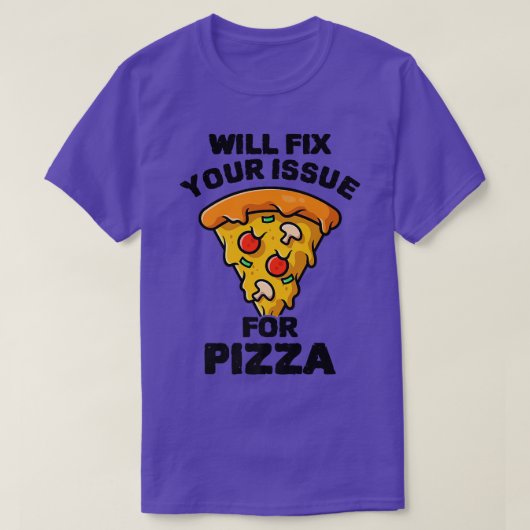 Wird Ihre Ausgabe für Pizza essen Pizza Italienisc T-Shirt (Design vorne)