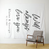 Wird immer die Liebe für den Hintergrund des Foto- Wandteppich (Beispiel (Horizontal))