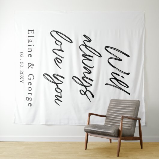 Wird immer die Liebe für den Hintergrund des Foto- Wandteppich (Beispiel (Horizontal))