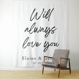 Wird immer die Liebe für den Hintergrund des Foto- Wandteppich