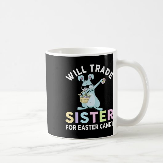 Wird kleine Schwester für Ostercreme tauschen Kaffeetasse (Rechts)