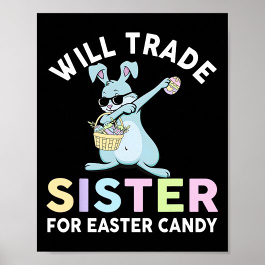 Wird kleine Schwester für Ostercreme tauschen Poster (Vorne)
