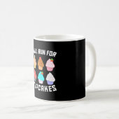 Wird laufen Cupcakes Funny Runner Cupcake Spaß Kaffeetasse (VorderseiteRechts)