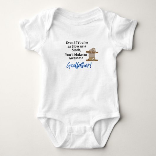 Wird mein Pate Baby Bodysuit sein Strampler (Vorderseite)