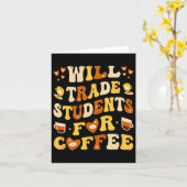 Wird meine Schüler gegen Kaffeelehrer Valentin tau Karte (Gelbe Blume)