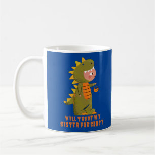 WIRD MEINE SCHWESTER FÜR CANDY lustigen halloween  Kaffeetasse
