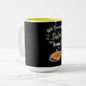 Wird meine Schwester Kunafa Funny Meme tauschen Zweifarbige Tasse (Vorderseite Links)