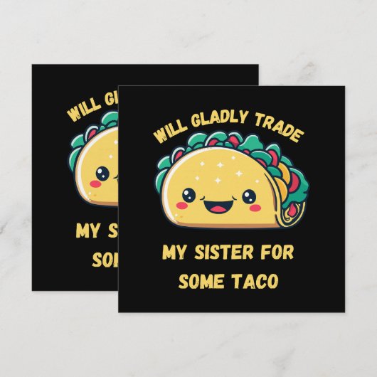 Wird meine Schwester von Tacos tauschen (Vorne/Hinten)
