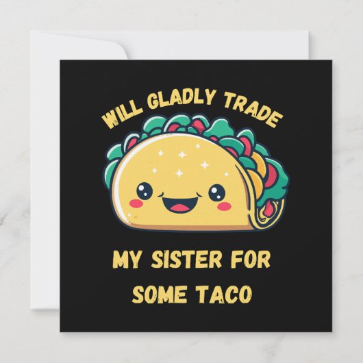 Wird meine Schwester von Tacos tauschen (Rückseite)