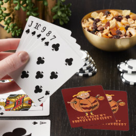 WIRD MEINEN BRUDER FÜR CANDY lustigen Halloween HA Spielkarten