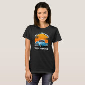 Wird mit jedem über Autos sprechen Automobil 4 T-Shirt (Vorne ganz)