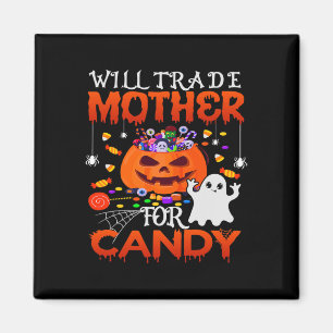 Wird Mutter gegen Candy Funny Halloween Kids tausc Magnet
