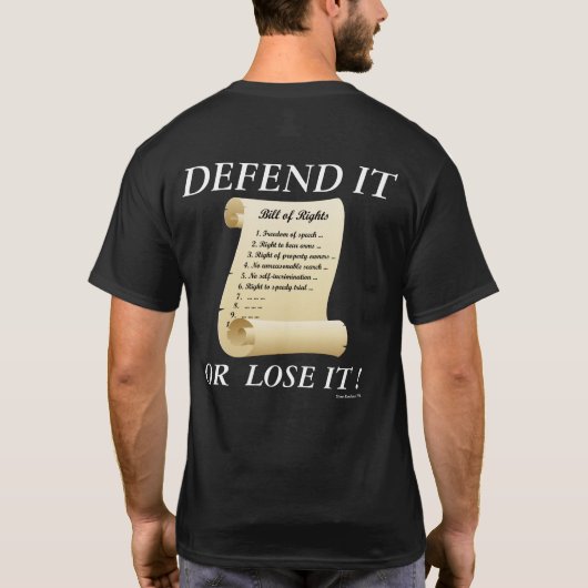 wird nicht verletzt, wenn die Grundrechtecharta ve T-Shirt (Rückseite)