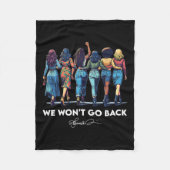 Wird nicht zurück gehen Harris W 2024 Kamala Harri Fleecedecke (Vorderseite)