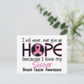 Wird niemals die Hoffnung aufgeben, dass Schwester Postkarte (Stehend Vorderseite)