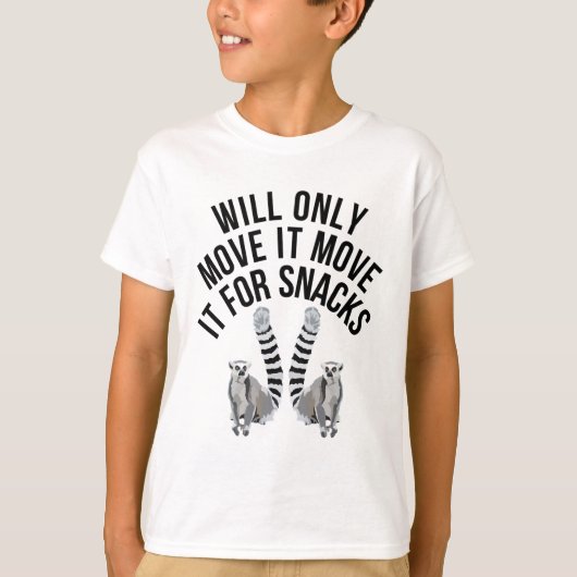 Wird nur für Snacks Lemur T-Shirt (Vorderseite)