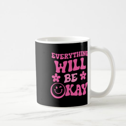 Wird Ok Retro Groovy Bewusstsein für psychische Ge Kaffeetasse (Rechts)