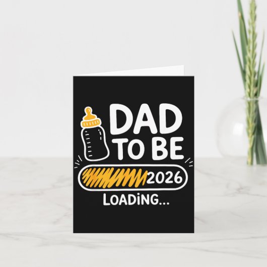Wird Papa 2026 Wird Zum Daddy Befördert 1. Mal Karte (Vorderseite)