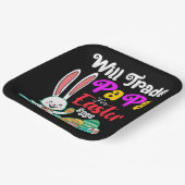 Wird Papa für Ostereier tauschen Pappteller (Gewinkelt)