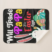 Wird Papa für Ostereier tauschen Sherpadecke (Vorderseite (Horizontal))